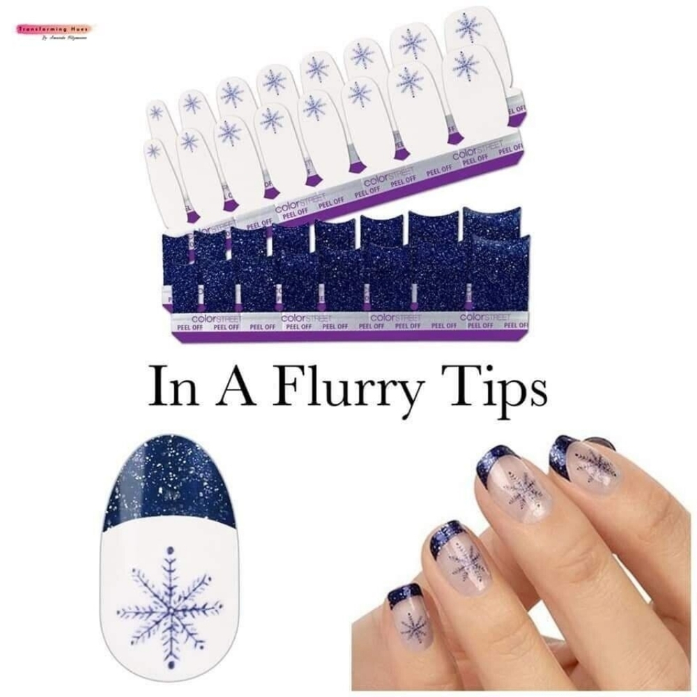 Color Street In A Flurry Tips Nail Strips